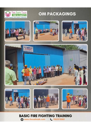 Fire fighting training