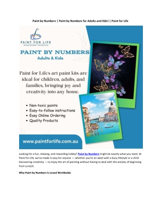 Paint by Numbers july content PDF