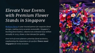 Elevate Your Events with Premium Flower Stands in Singapore