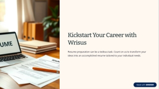 Kickstart Your Career with Wrisus