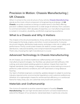 Precision in Motion_ Chassis Manufacturing _ UK Chassis