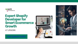 Expert Shopify Developer for Smart Ecommerce Growth