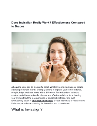 Does Invisalign Really Work? Effectiveness Compared to Braces