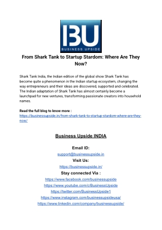 From Shark Tank to Startup Stardom_ Where Are They Now_