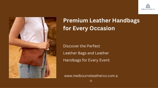 Timeless Sophistication with Leather Handbags
