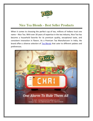 Nice Tea Blends - Best Seller Products