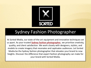 Sydney Fashion Photographer
