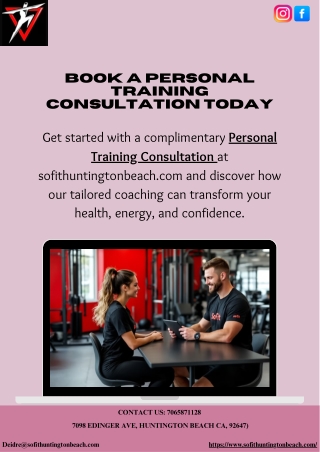 Book a Personal Training Consultation Today