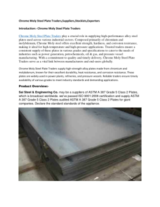Chrome Moly Steel Plate Traders (1)