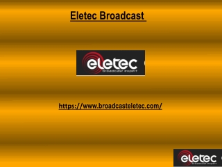 FM Transmission Equipment from Eletec Broadcast