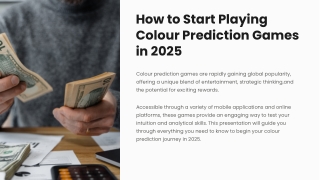 How to Start Playing Colour Prediction Games in 2025