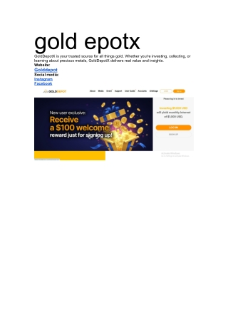 gold epotx