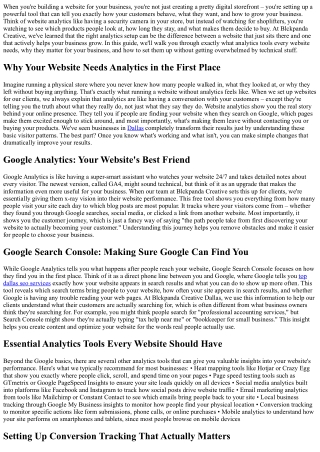 What Analytics Setup Should a Website Designer Include?