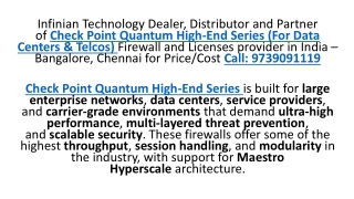 Check Point Quantum High-End Series Firewall Price/Cost