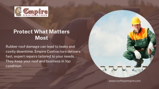 Top-Notch Rubber Roof Repair Services in Portland, MI| Trusted Roofing Contracto