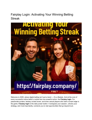 Fairplay Login 3