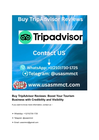 24 Best Tripadvisor Services To Buy Online