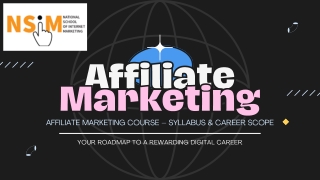 Affiliate Marketing course