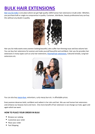 BULK HAIR EXTENSIONS