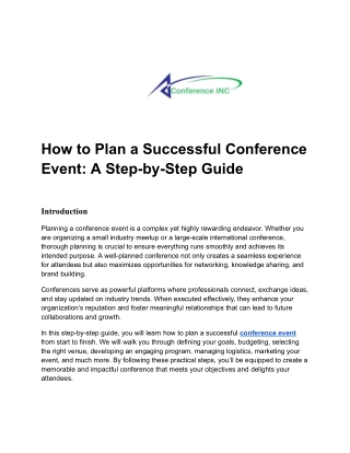How to Boost Attendance at Your Next Conference Event