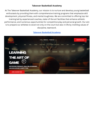 Takeover Basketball Academy