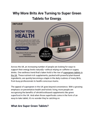 Why More Brits Are Turning to Super Green Tablets for Energy (1)
