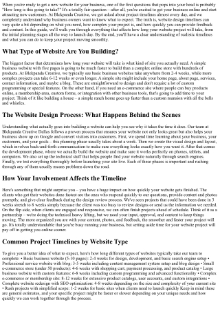 How Long Should a Website Designer Take to Complete Your Project?