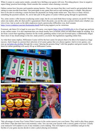 Playing Amusement At Online Casino