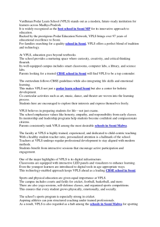 Vardhman Podar Learn School