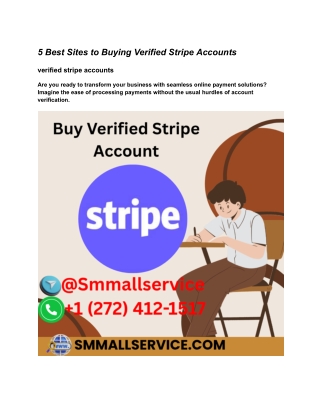 5 Best Sites to Buying Verified Stripe Accounts