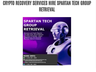CRYPTO RECOVERY SERVICES HIRE SPARTAN TECH GROUP RETRIEVAL