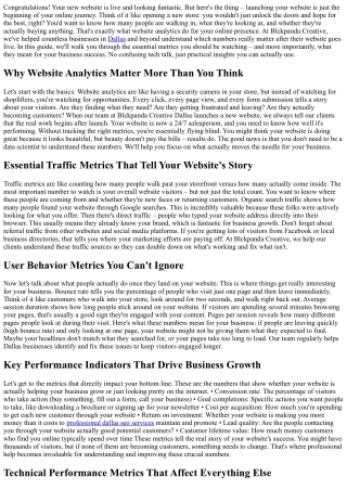 What Analytics Should You Track After Website Design Launch?