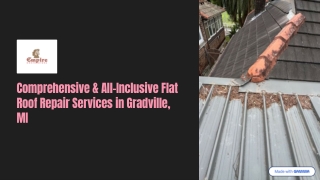 Comprehensive & All-Inclusive Flat Roof Repair Services in Gradville, MI