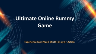Rummy online game