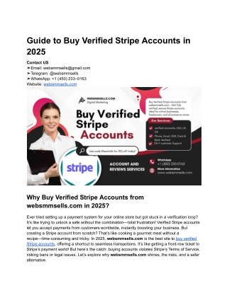 Guide to Buy Verified Stripe Accounts in 2025