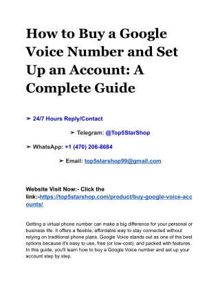 How to Buy a Google Voice Number and Set Up an Account_ A Complete Guide