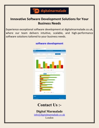 Innovative Software Development Solutions for Your Business Needs