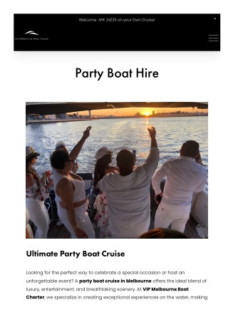 Party Boat Hire