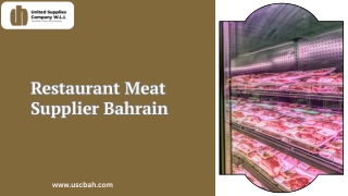 Restaurant meat supplier Bahrain
