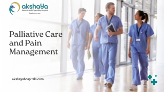 Palliative Care and Pain Management