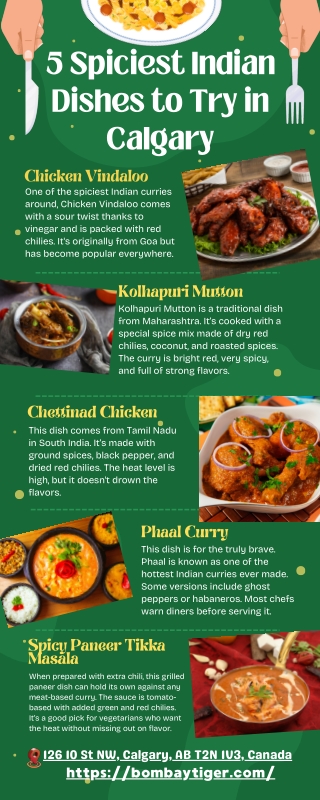 5 Spiciest Indian Dishes to Try in Calgary