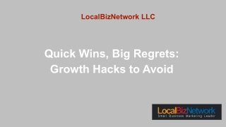 Quick Wins, Big Regrets - Growth Hacks to Avoid