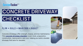 Concrete Driveway Checklist | ServiceTasker