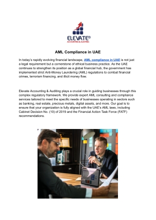 AML Compliance in UAE