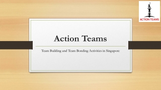 Action Teams - Team Building Activities