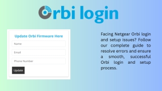 Orbi Flashing White
