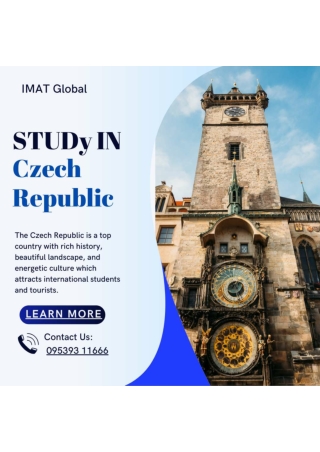 Study in Czech Republic with best study abroad consultants in Kochi  poster by Imat Globalr