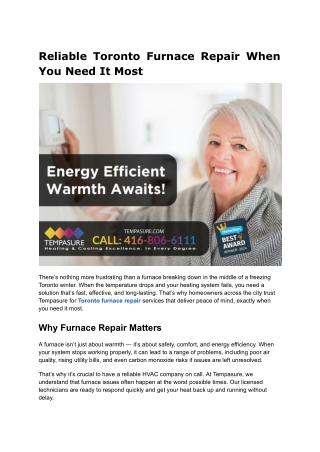 Toronto furnace repair