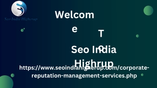 Corporate Reputation Management Agency