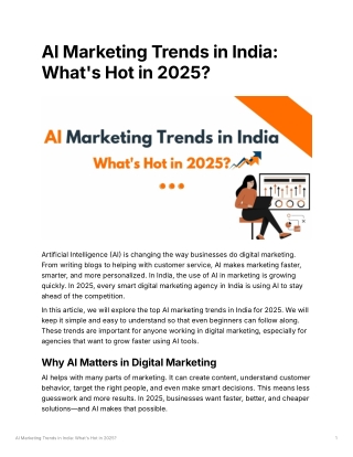 AI Marketing Trends in India: What's Hot in 2025?